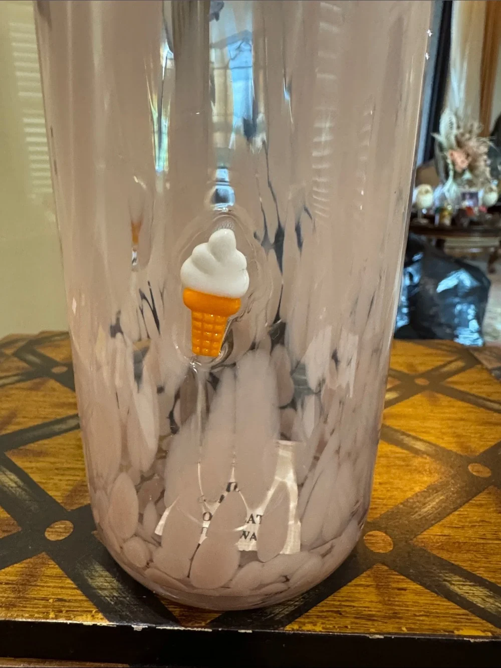 Anthropologie Confetti Icon Juice Glass Tumbler with Lid